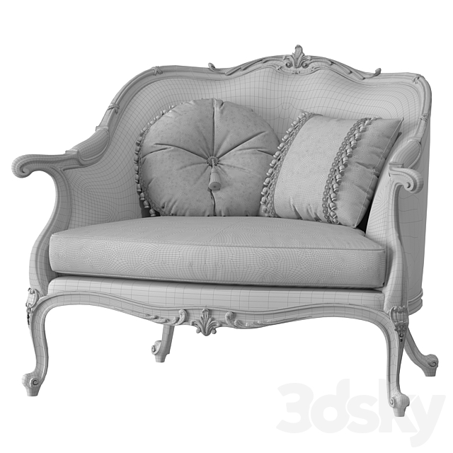 SOFA ĐƠN CỔ ĐIỂN LOUIS 15 (London Armchair)